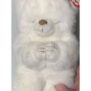 Ty Faith prayer Retired Classic White Bear